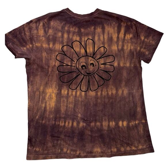 Oversized T Shirt Chamomile Big Logo Large Brown tie dye daisy Urban outfitters - Picture 3 of 4